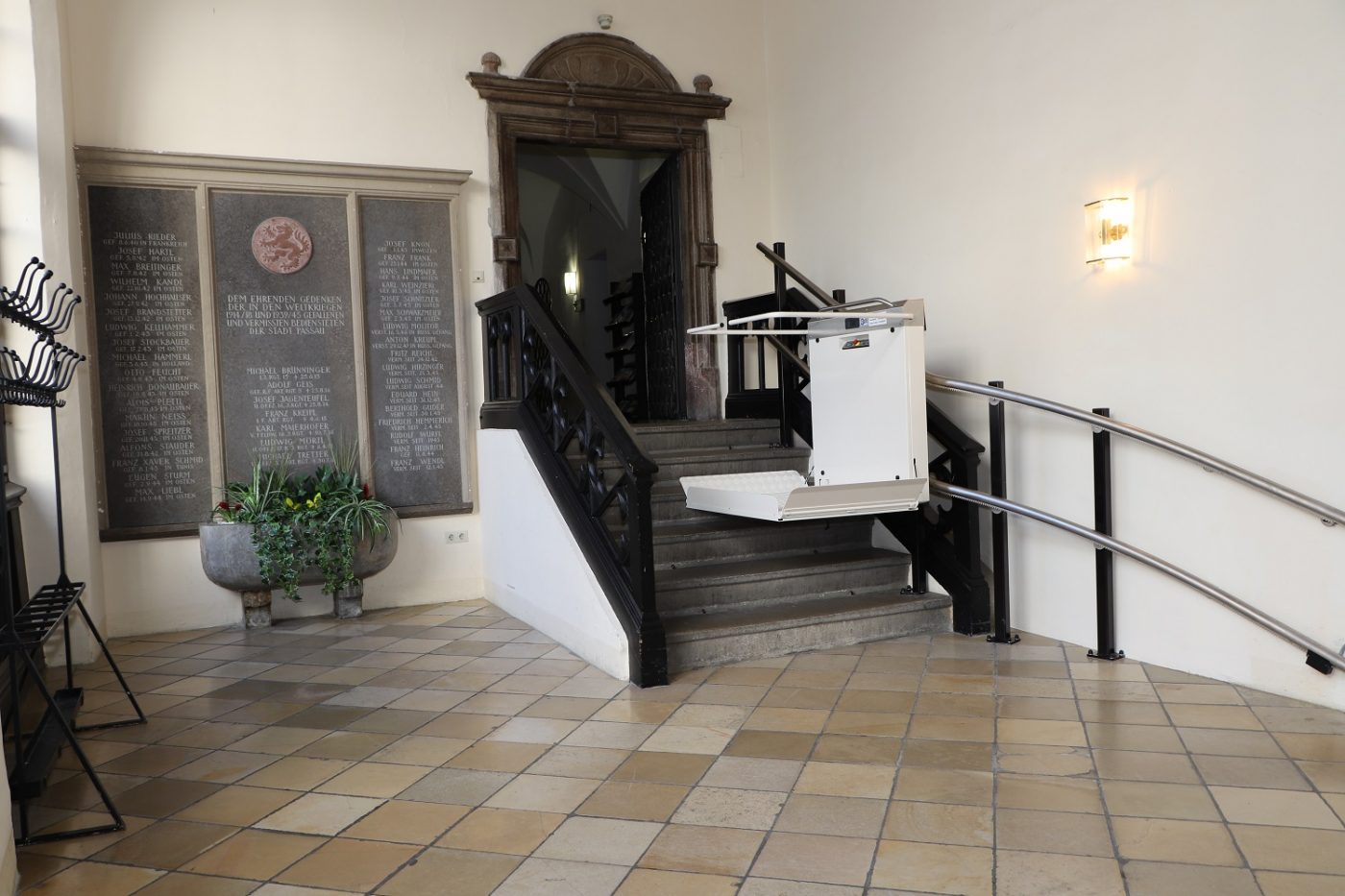 GTLE platform in historic building white